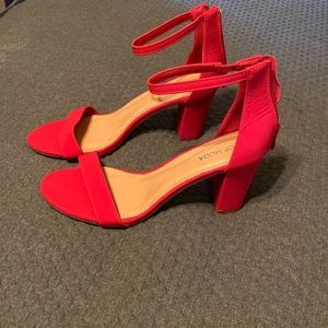 Red sandals